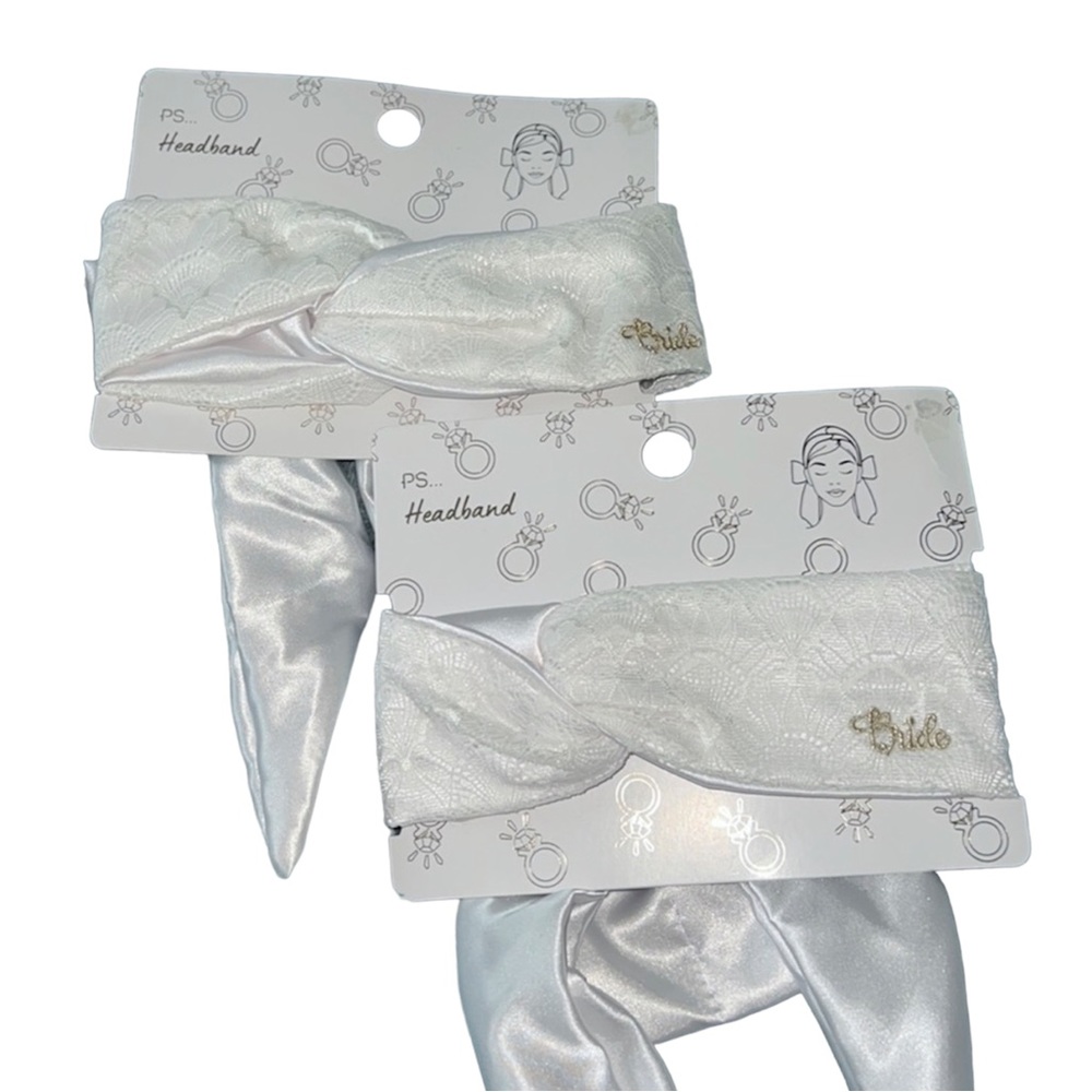 NWT🏷️ White Bride Headbands